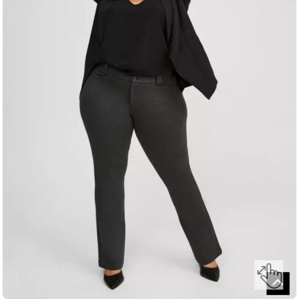 Torrid Trouser Bootcut Ponte Pant Heather Grey Work 22W